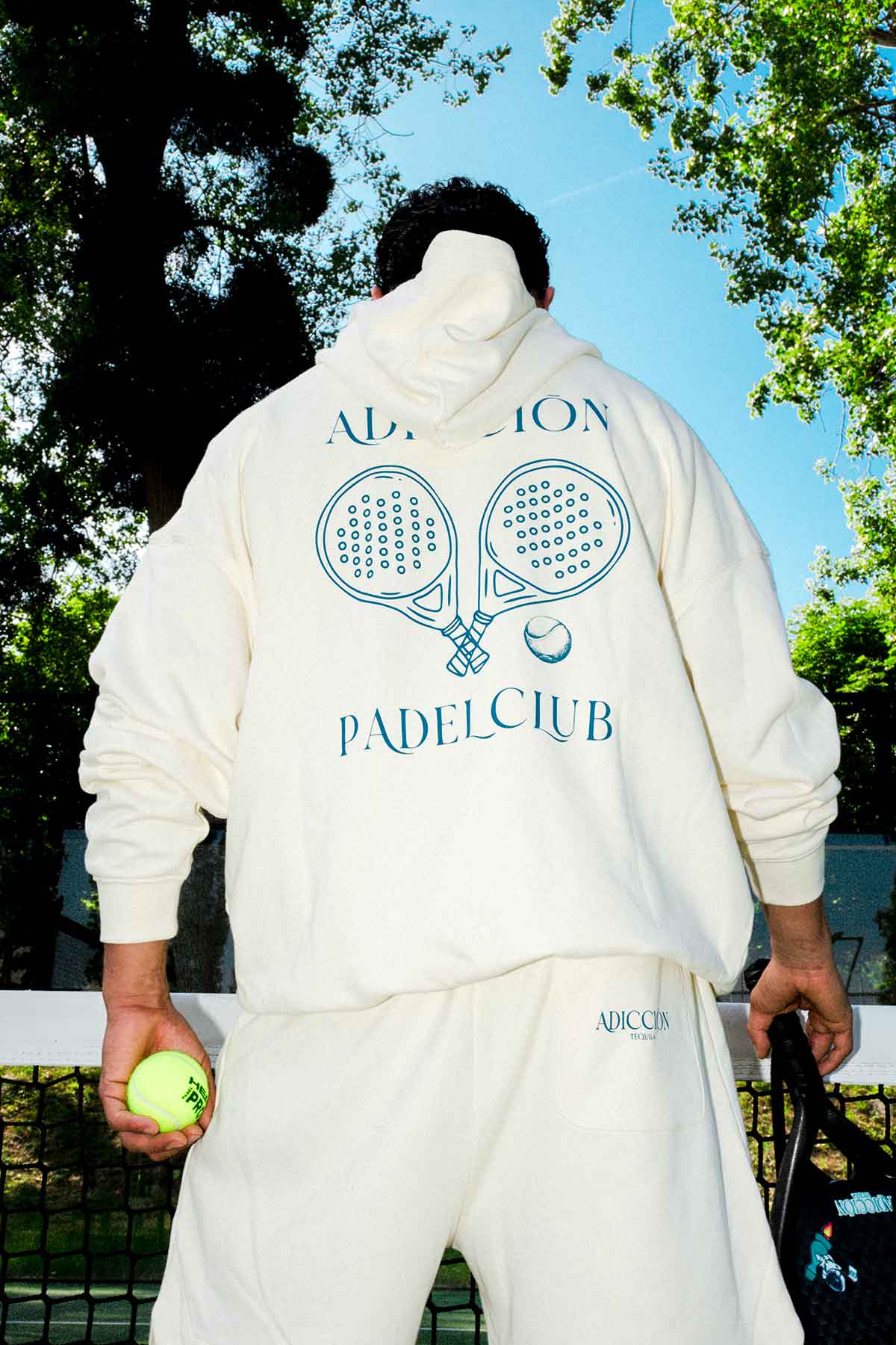 Sweat à capuche crème Reposado