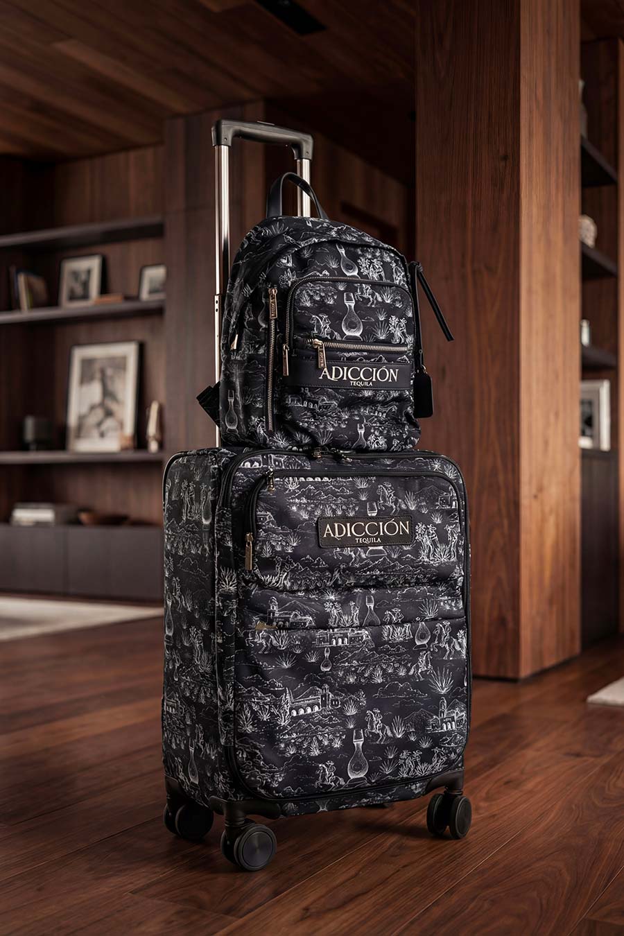 Valise toile de Jouy Adicciōn