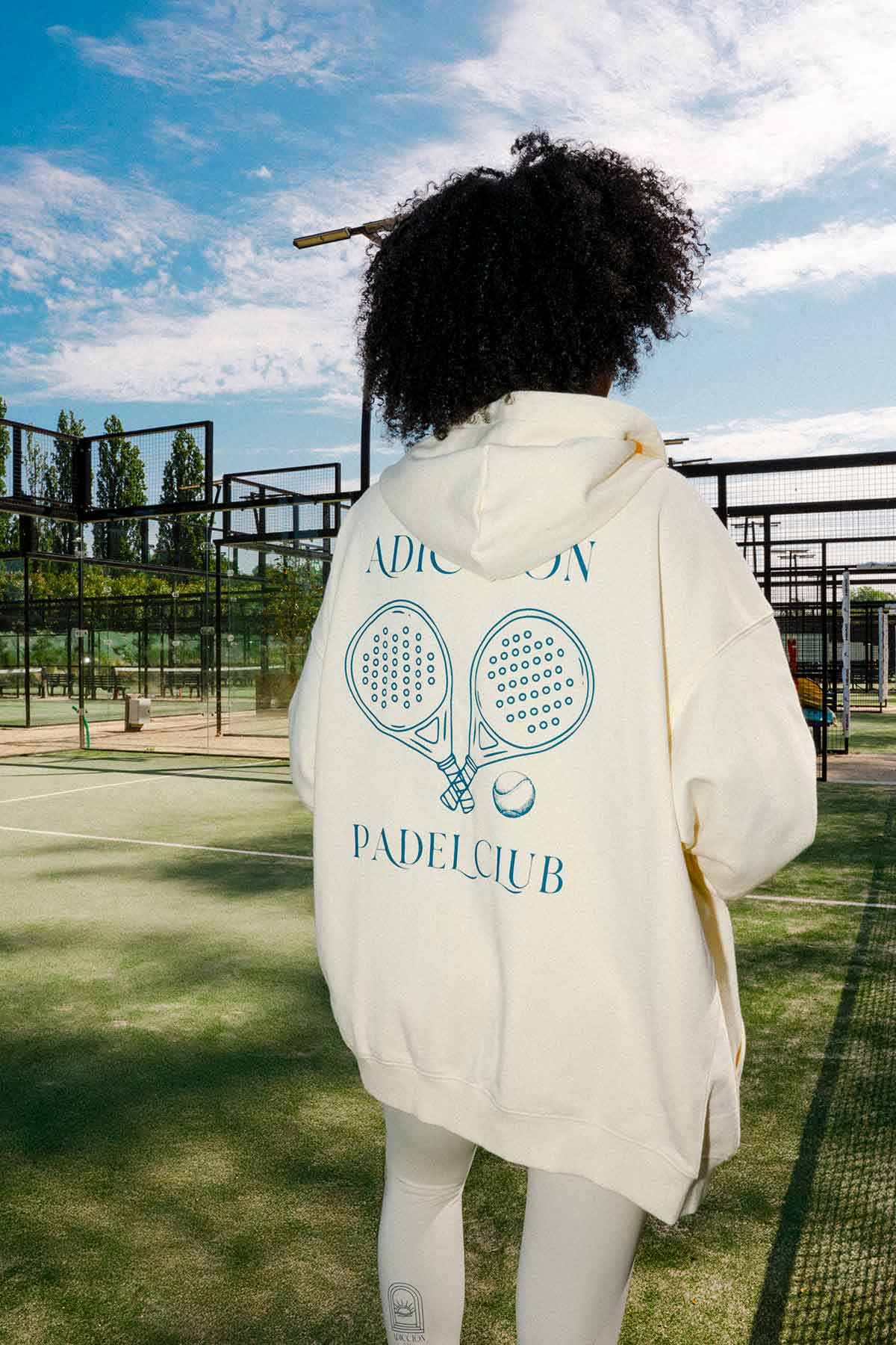 Sweat zippé à capuche crème Reposado