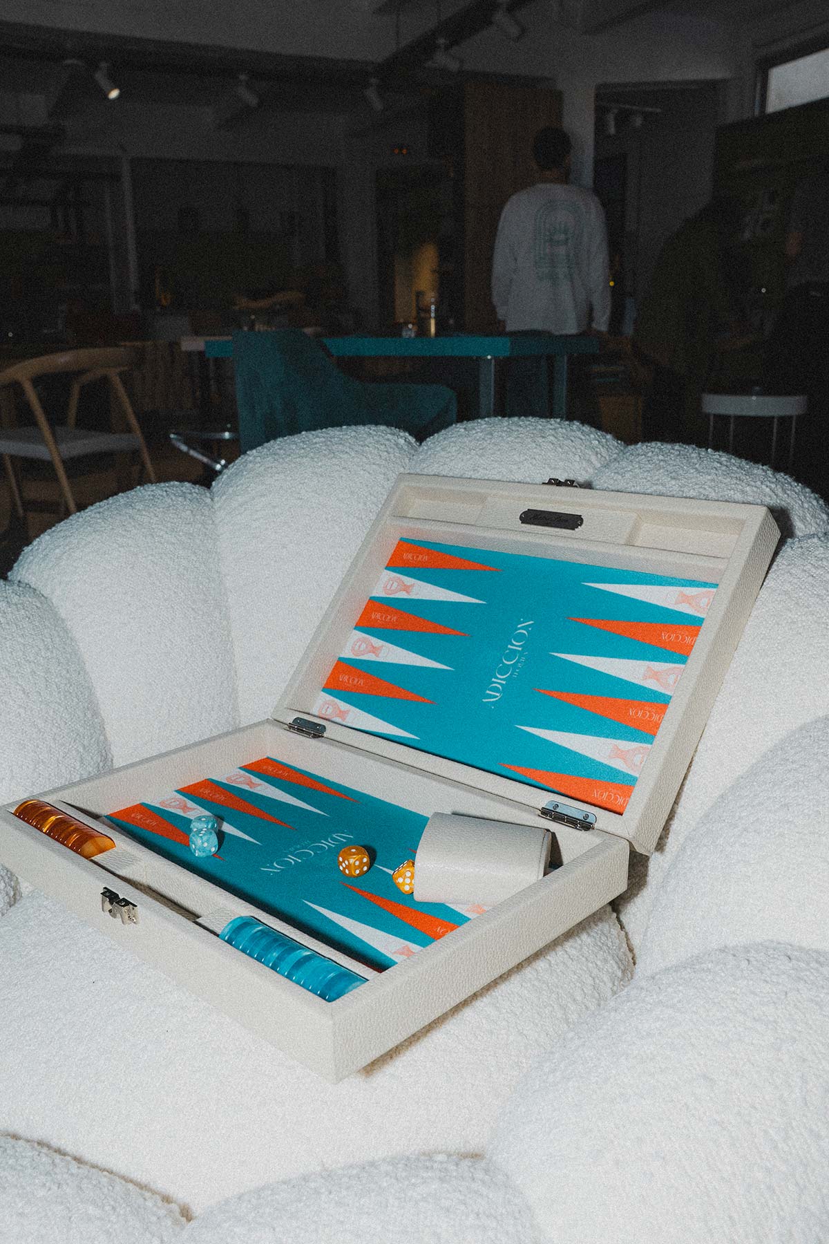 Backgammon collab Hector Saxe x Adicciōn Tequila